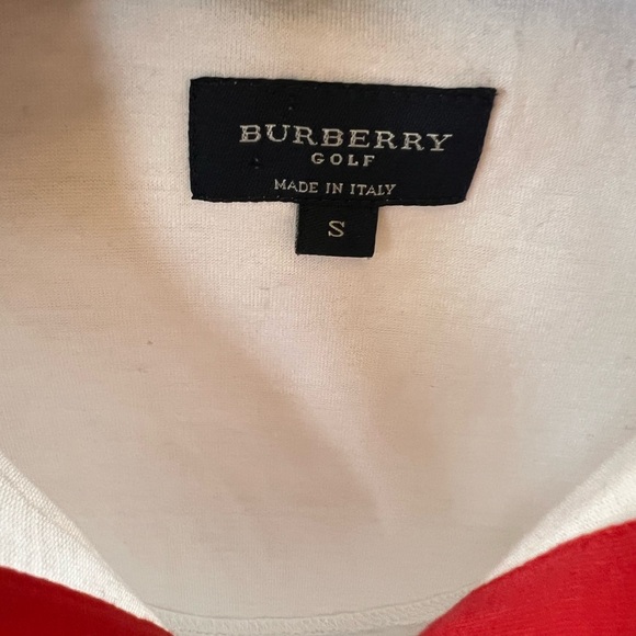 Used once Burberry fine cotton golf shirt size S - Picture 3 of 8